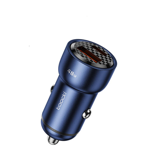 Toocki TQ-CC21 48W USB Car Charger – QC 3.0 & PD 3.0 Dual-Port Fast Charging Adapter