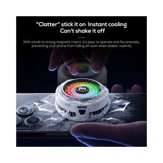 Memo CX20 Magnetic Semiconductor Mobile Cooling Fan for Gaming & Overheating Protection