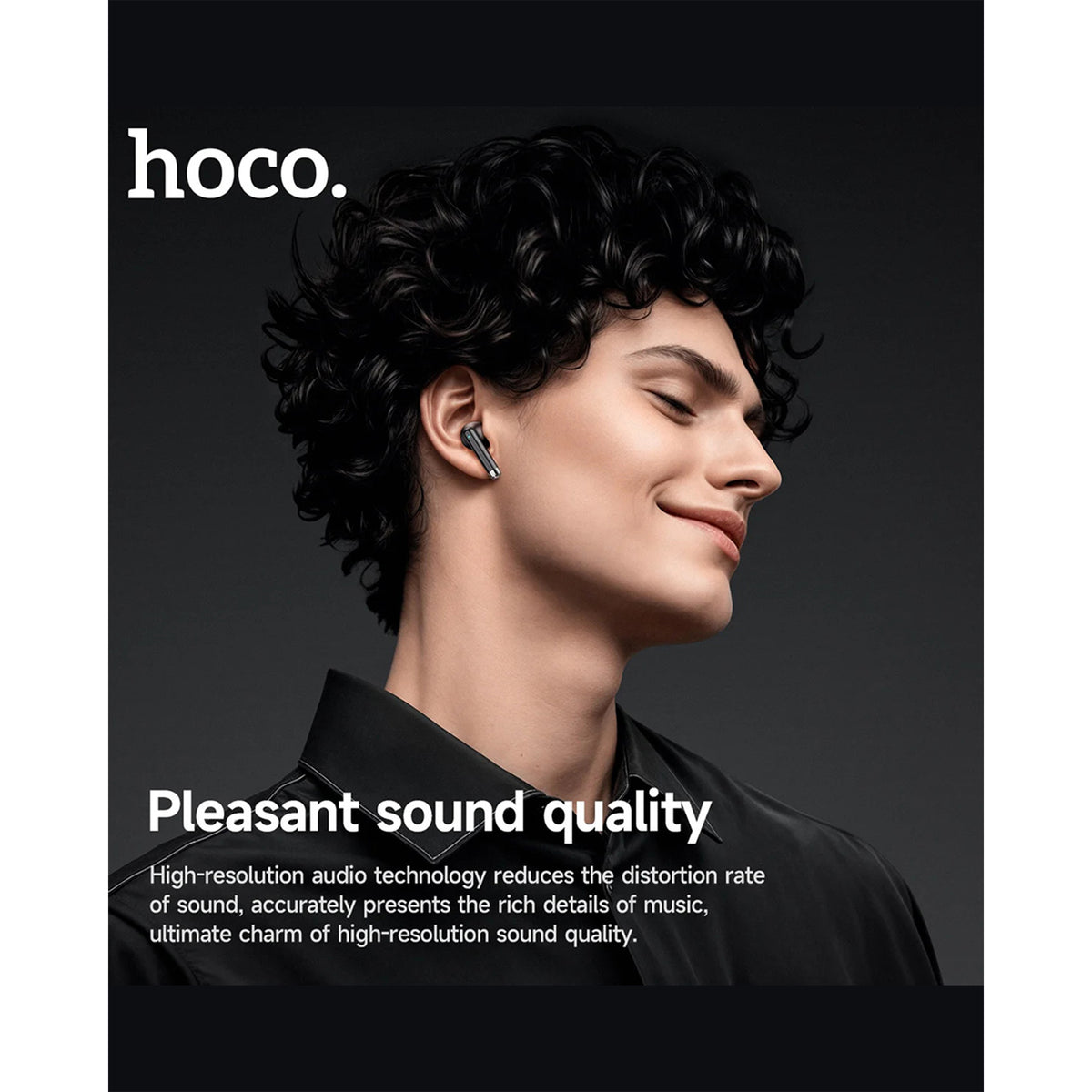 HOCO EQ2 Plus TWS Bluetooth Earphones – Bluetooth 5.4, Dual Drivers & LED Battery Display