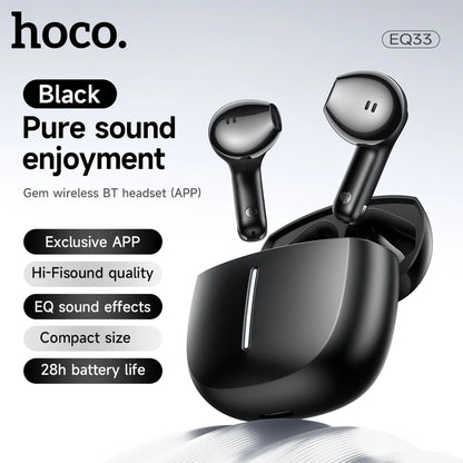 HOCO EQ33 Wireless Bluetooth Earbuds – Bluetooth 5.4 & App Control