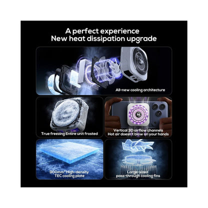 MEMO CX21 18W Magnetic Semiconductor RGB Phone Cooler with Back Clip