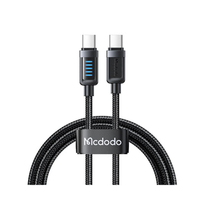 Mcdodo CA-035 Cab Vision 240W USB-C to USB-C Cable – 5A PD 3.1 & Dynamic LED Power Display
