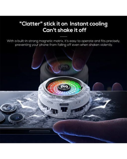 Memo CX20 Magnetic Semiconductor Mobile Cooling Fan for Gaming & Overheating Protection