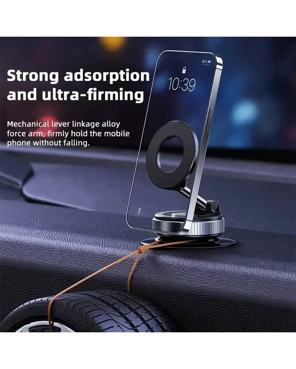 K009 Vacuum Magnetic Car Phone Holder – Powerful Suction, Ultra‑Stable 360° Universal Mount for All Smartphones