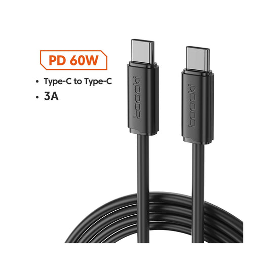 Toocki 3A USB-C to USB-C Fast Charging Cable – High-Speed Charging & Data Transfer