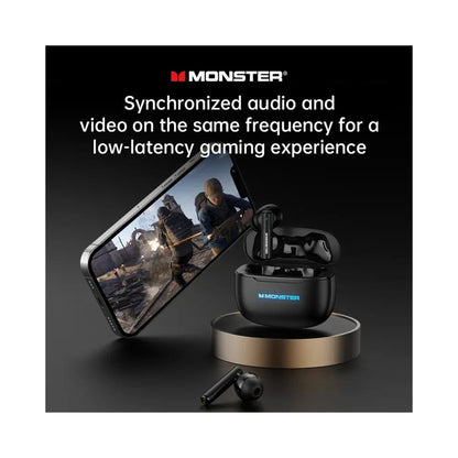 Monster XKT26 ANC TWS Gaming Wireless Earbuds – Bluetooth 5.4, ANC & 13mm Drivers