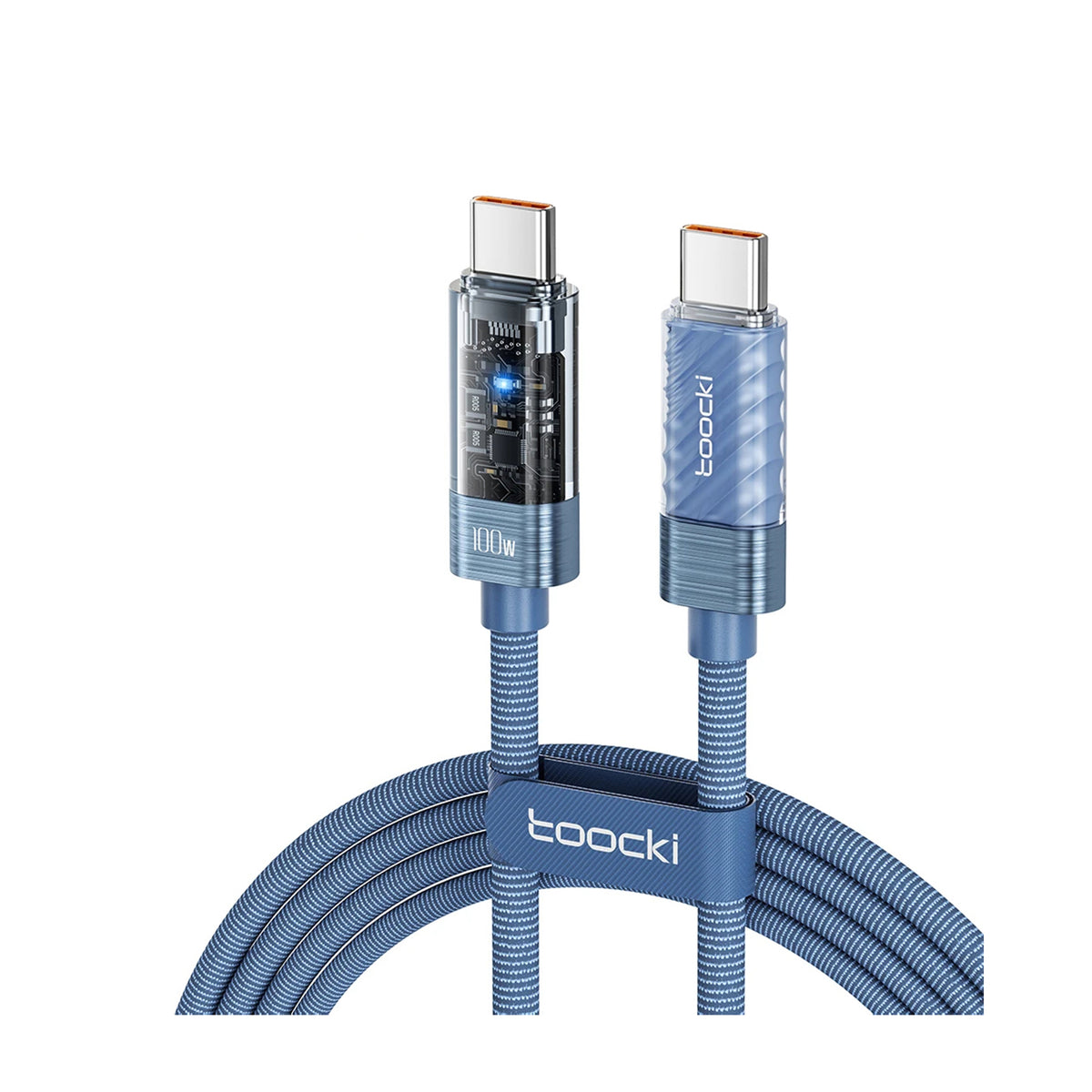 Toocki PD 100W USB-C to USB-C Fast Charging Cable – Smart Auto Power Off
