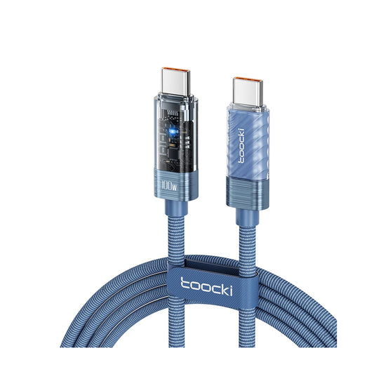 Toocki PD 100W USB-C to USB-C Fast Charging Cable – Smart Auto Power Off