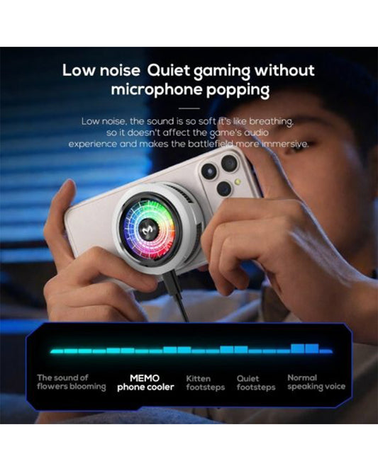 Memo CX20 Magnetic Semiconductor Mobile Cooling Fan for Gaming & Overheating Protection