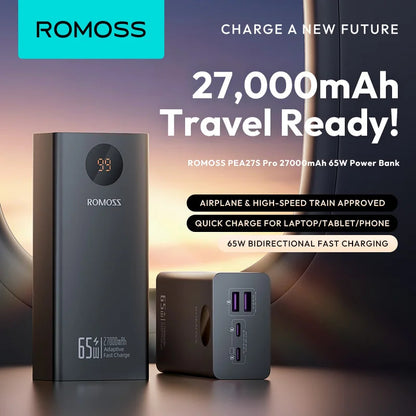 Romoss PEA40S Pro 40000mAh 65W PD Fast Charging Power Bank