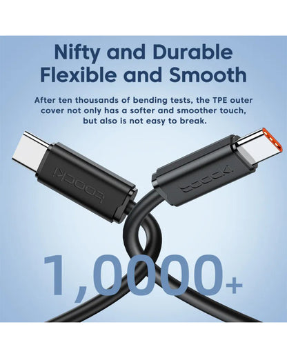 Toocki 3A USB-C to USB-C Fast Charging Cable – High-Speed Charging & Data Transfer