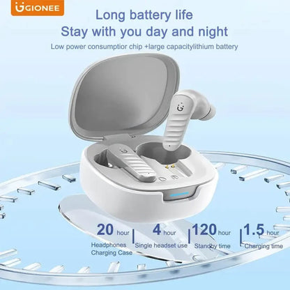Gionee JL002 Wireless Earbuds – Bluetooth 5.4, & Hi-Fi Stereo Sound