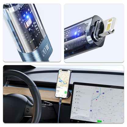Toocki PD 20W USB-C to Lightning Cable – Fast Charging with Automatic Power-Off