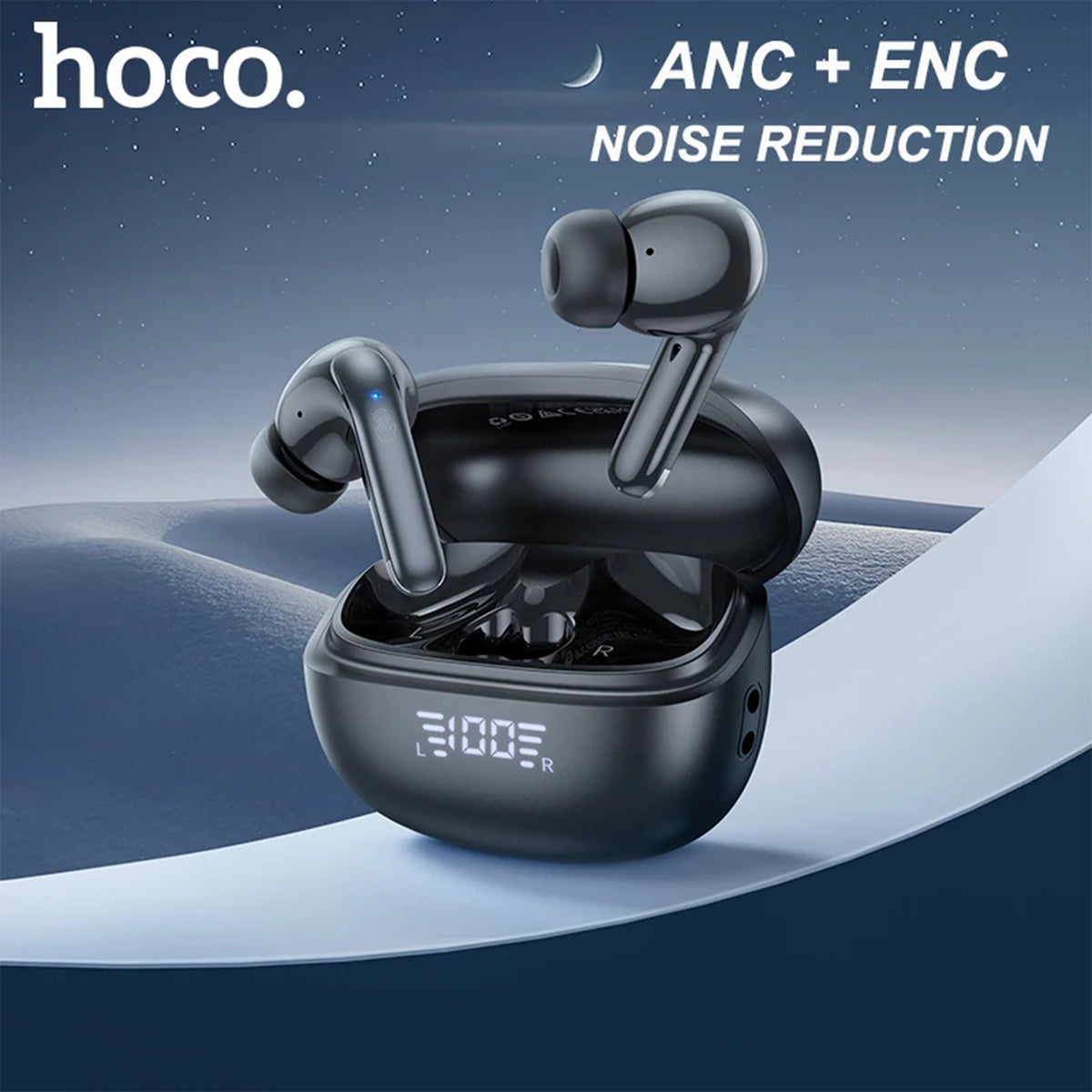 HOCO EQ5 ANC+ENC Bluetooth 5.3 Wireless Earbuds – HiFi Stereo Sound & Dual Microphones