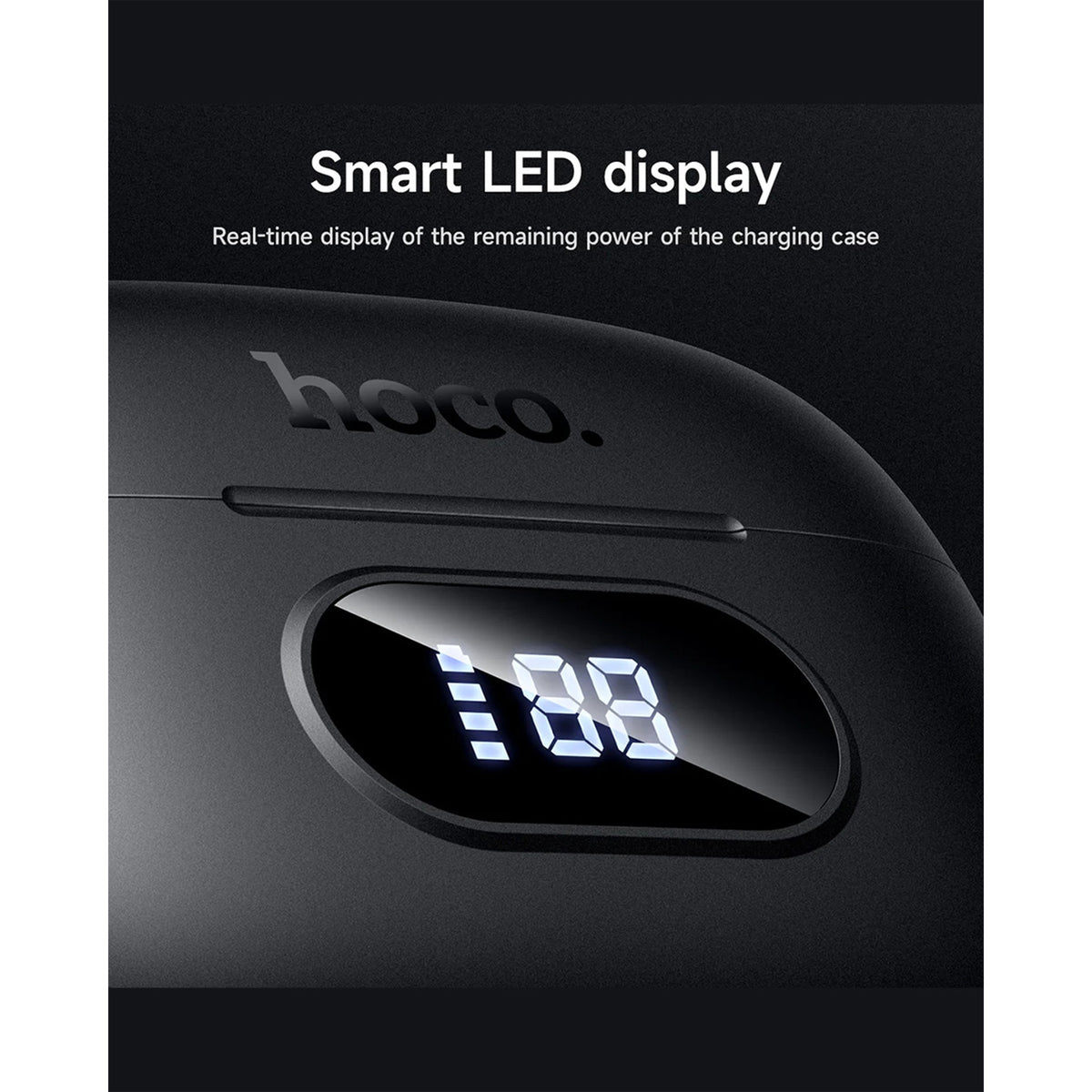 HOCO EQ2 Plus TWS Bluetooth Earphones – Bluetooth 5.4, Dual Drivers & LED Battery Display