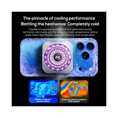 MEMO CX21 18W Magnetic Semiconductor RGB Phone Cooler with Back Clip