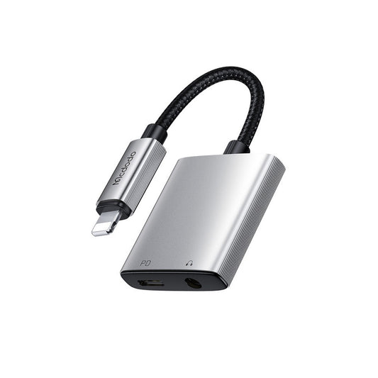 Mcdodo CA-554 2-in-1 Lightning to 3.5mm Audio & Lightning Charging Adapter