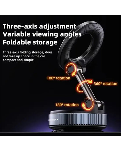 K007 Strong Magnetic Car Phone Holder 360° Rotating Vacuum Suction mobile Mount