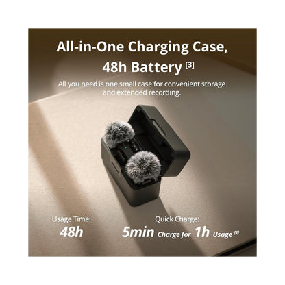 DJI Mic Mini Wireless Microphone 2TX + 1RX with Charging Case