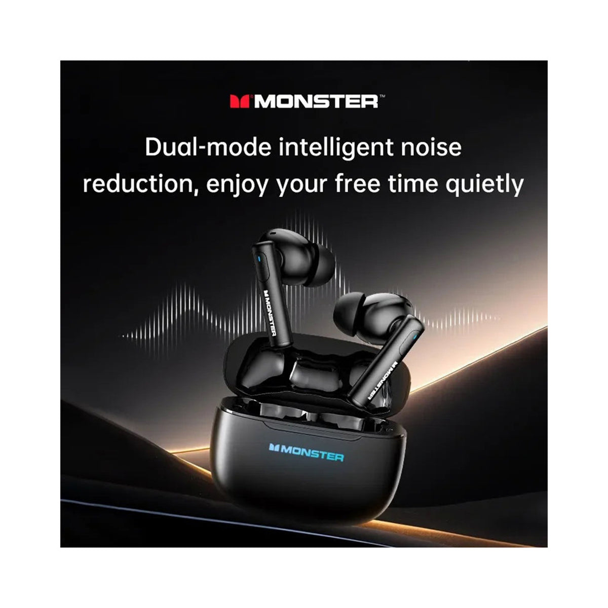 Monster XKT26 ANC TWS Gaming Wireless Earbuds – Bluetooth 5.4, ANC & 13mm Drivers