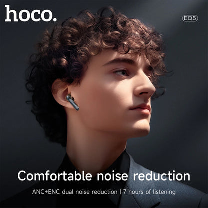 HOCO EQ5 ANC+ENC Bluetooth 5.3 Wireless Earbuds – HiFi Stereo Sound & Dual Microphones