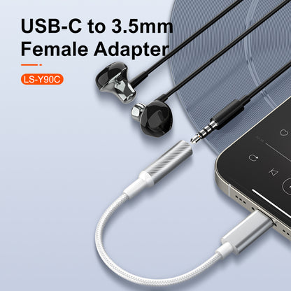 LDNIO LS-Y90C Hi-Fi USB-C to 3.5mm Female Audio Adapter