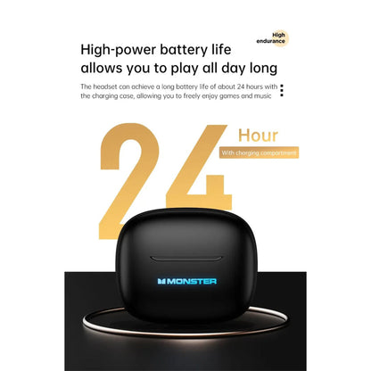 Monster XKT26 ANC TWS Gaming Wireless Earbuds – Bluetooth 5.4, ANC & 13mm Drivers