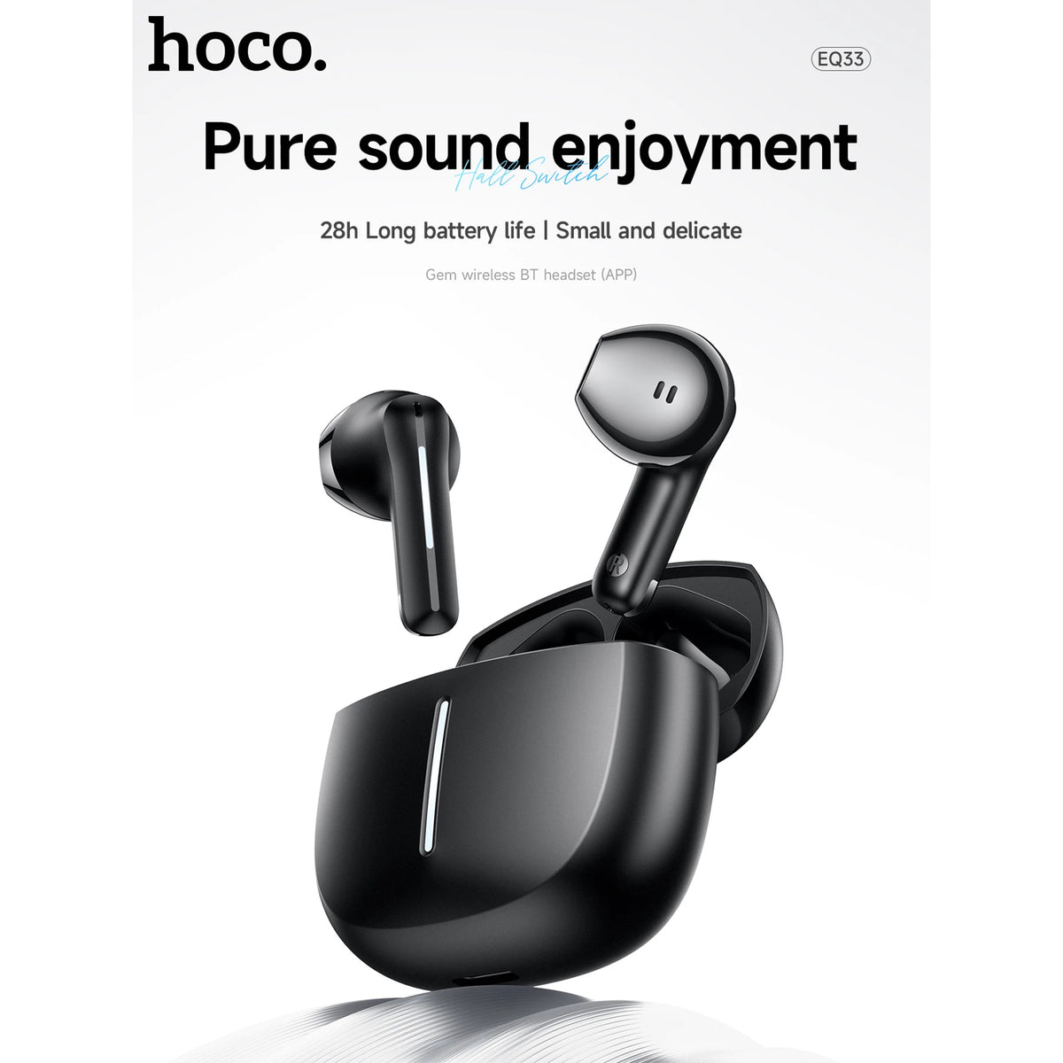 HOCO EQ33 Wireless Bluetooth Earbuds – Bluetooth 5.4 & App Control