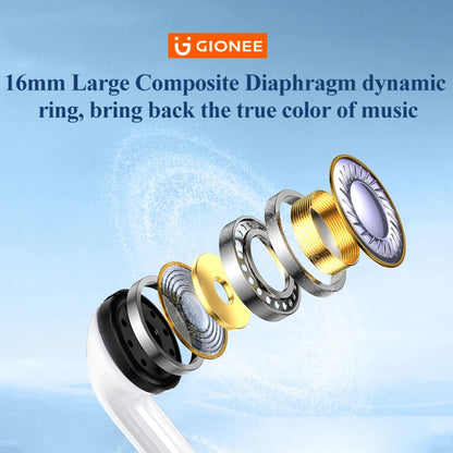 GIONEE JL005 Pro ANC Earbuds – Bluetooth 5.3, Hybrid 48dB ANC & 3D Spatial Audio