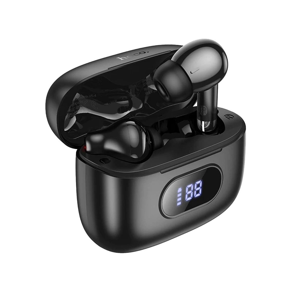 HOCO EQ2 Plus TWS Bluetooth Earphones – Bluetooth 5.4, Dual Drivers & LED Battery Display