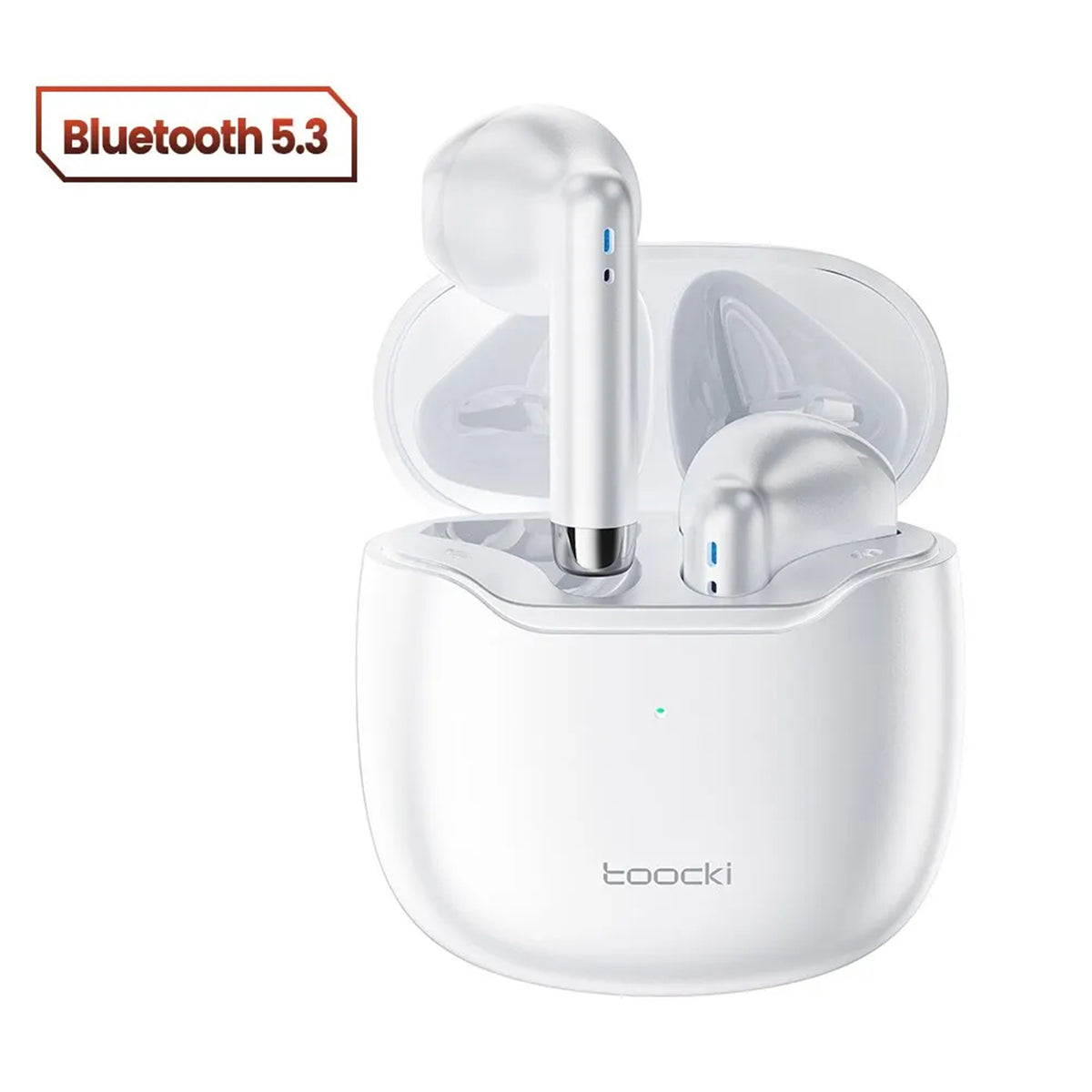 Toocki HE-080 TWS Wireless Earphones – Bluetooth 5.3, & IPX4 Sweat-Resistant Finish