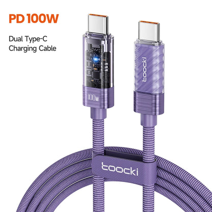 Toocki PD 100W USB-C to USB-C Fast Charging Cable – Smart Auto Power Off