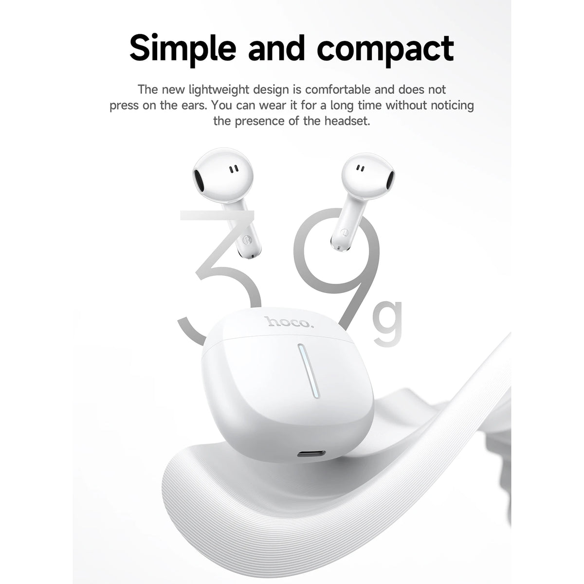 HOCO EQ33 Wireless Bluetooth Earbuds – Bluetooth 5.4 & App Control