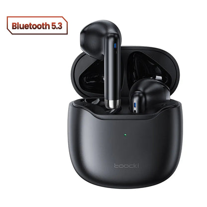 Toocki HE-080 TWS Wireless Earphones – Bluetooth 5.3, & IPX4 Sweat-Resistant Finish