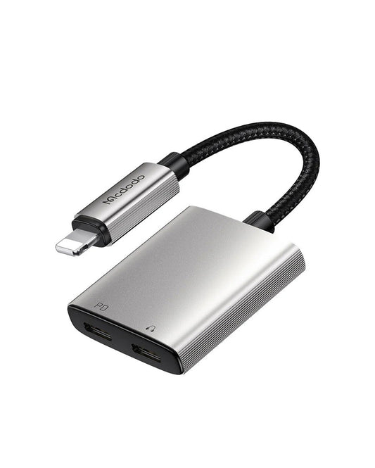 Mcdodo CA-556 2-in-1 Lightning to Dual Lightning Audio & Charging Adapter