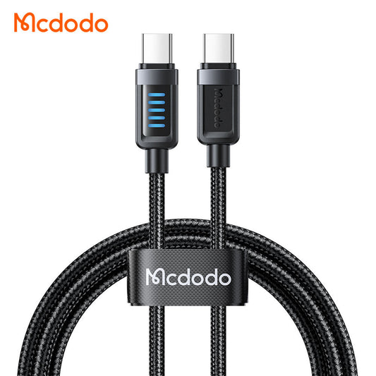 Mcdodo CA-035 Cab Vision 240W USB-C to USB-C Cable – 5A PD 3.1 & Dynamic LED Power Display