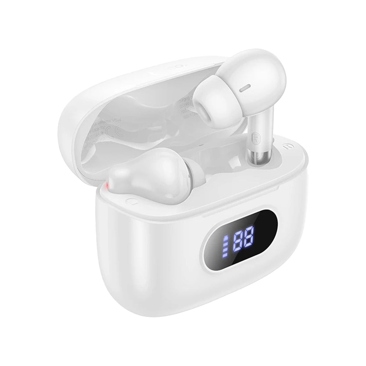 HOCO EQ2 Plus TWS Bluetooth Earphones – Bluetooth 5.4, Dual Drivers & LED Battery Display