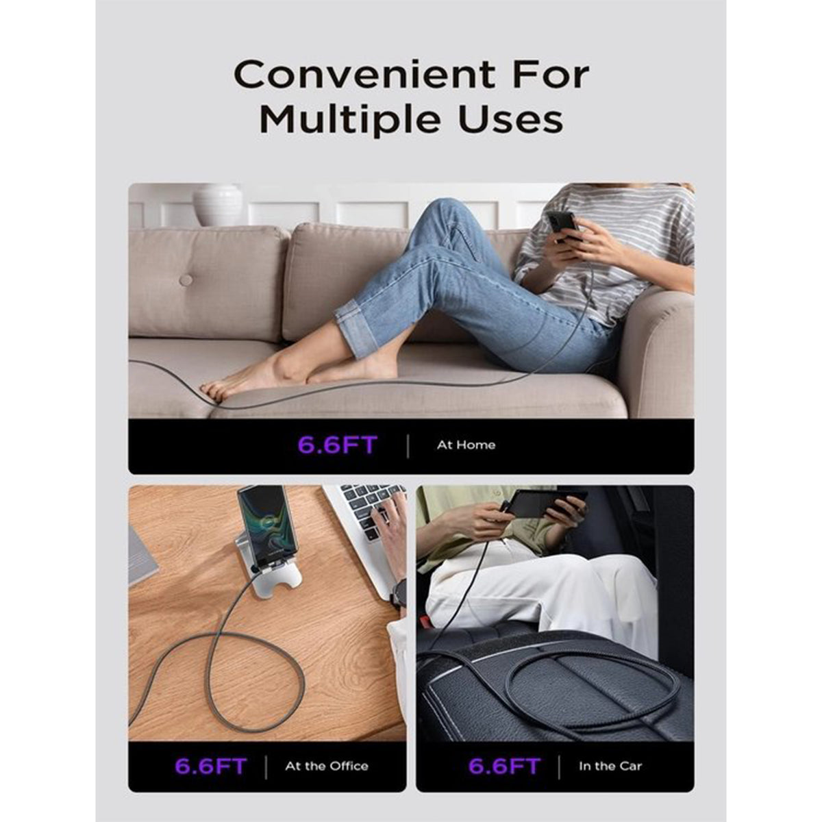 LISEN 90-Degree USB-C Cable