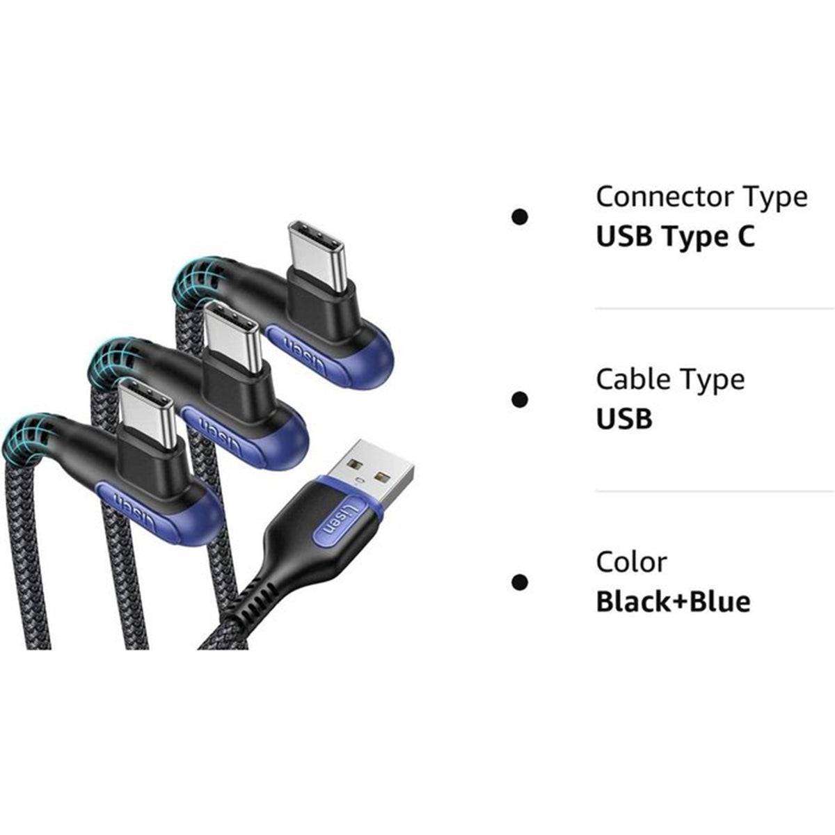 LISEN 90-Degree USB-C Cable