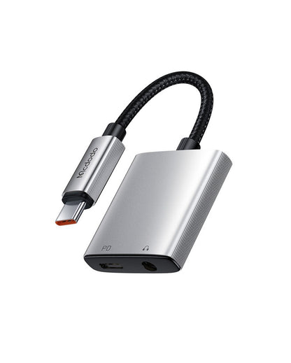 Mcdodo CA-505 USB-C to 3.5mm Audio and Charging, 2-in-1 Adapter with 60W Fast Charge