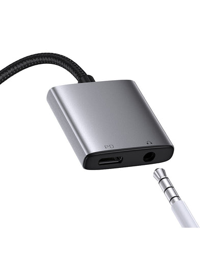 Mcdodo CA-505 USB-C to 3.5mm Audio and Charging, 2-in-1 Adapter with 60W Fast Charge
